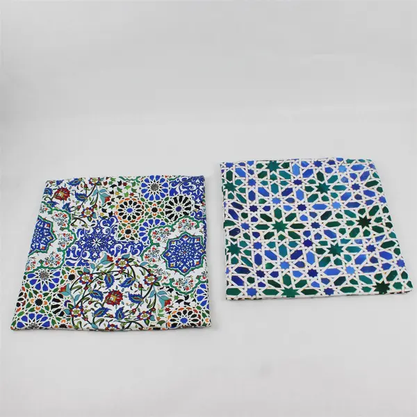Lot of 2 Unbranded Multicolor Abstract Pillow Shams Covers 14 x 15