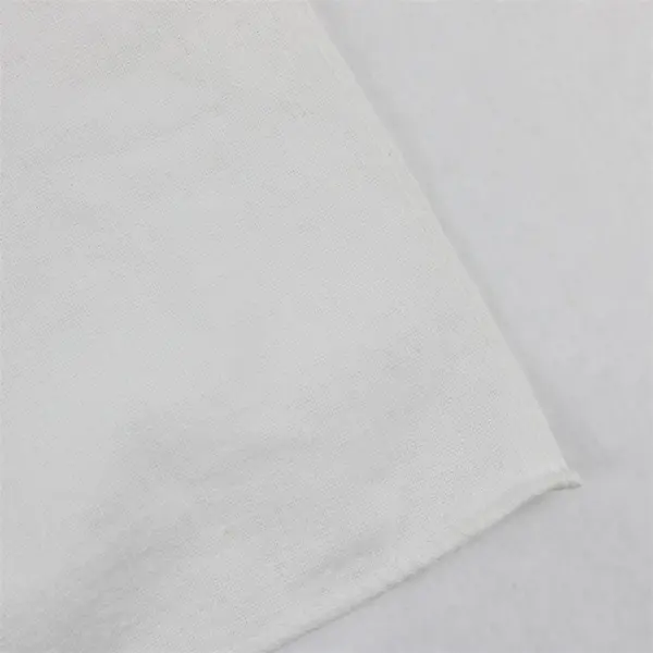 White Rectangular Fabric Tablecloth Multicolor Tropical Print 36 x 44