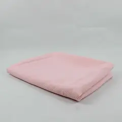 Unbranded Solid Baby Pink Color Striped Round Fabric Tablecloth 59.5" Diameter