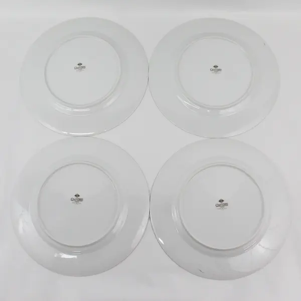 Sango Oxford Pink Melody Set of 4 10.5in Dinner Plates MPN 537
