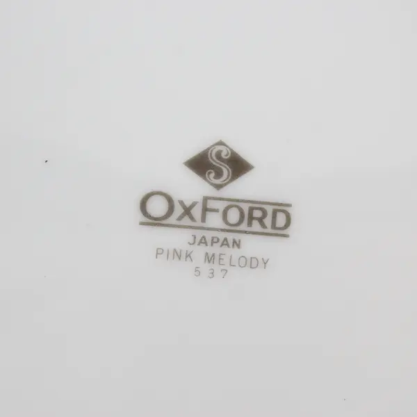 Sango Oxford Pink Melody Set of 4 10.5in Dinner Plates MPN 537