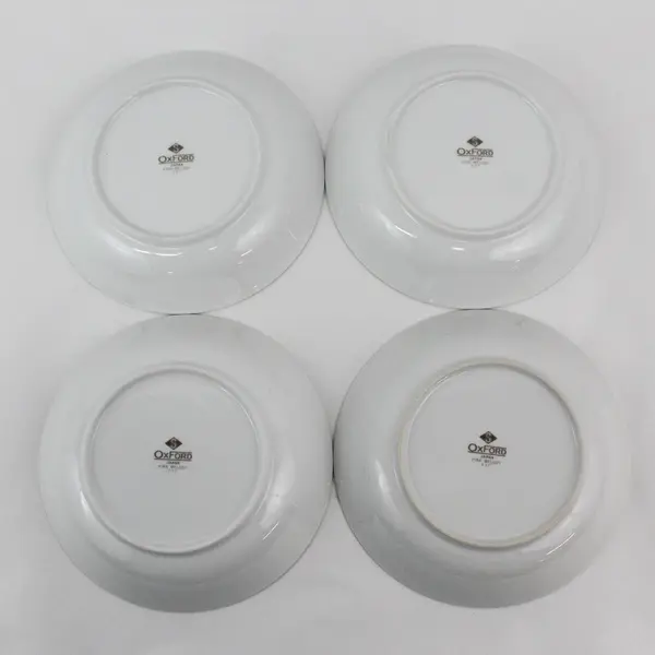 Set of 4 Sango Oxford Pink Melody Cereal Bowls 7.5 "