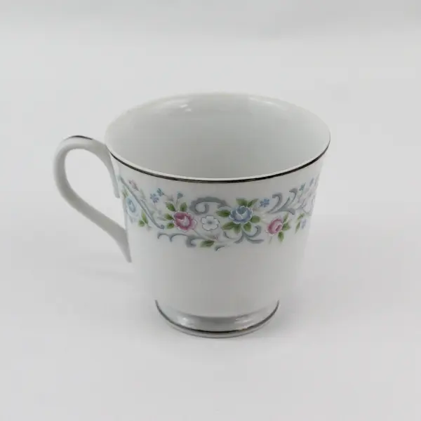 Set of 4 Sango Oxford Pink Melody Cups And Saucers