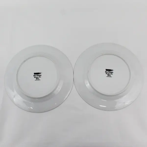 Set Of 2 Vintage Sheffield Blue Whisper 10.25” Dinner Plates Japan 1985