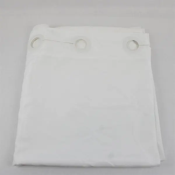 Unbranded Hookless ZJ Solid White Color Shower Curtain 100% Polyester 70" x 80"