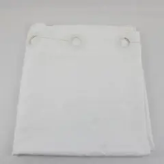 Unbranded Hookless ZJ Solid White Color Shower Curtain 100% Polyester 70" x 80"