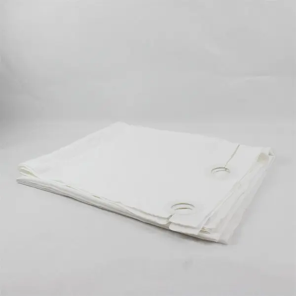 Unbranded Hookless ZJ Solid White Color Shower Curtain 100% Polyester 70" x 80"