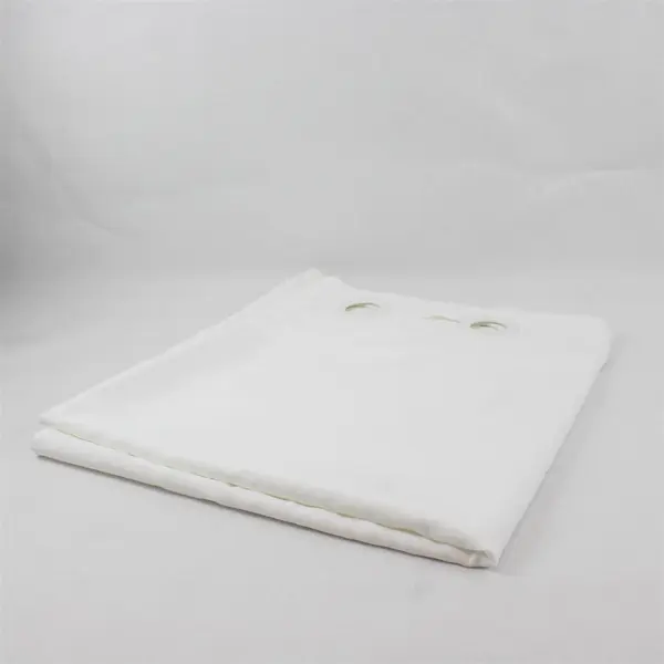 Unbranded Hookless ZJ Solid White Color Shower Curtain 100% Polyester 70" x 80"