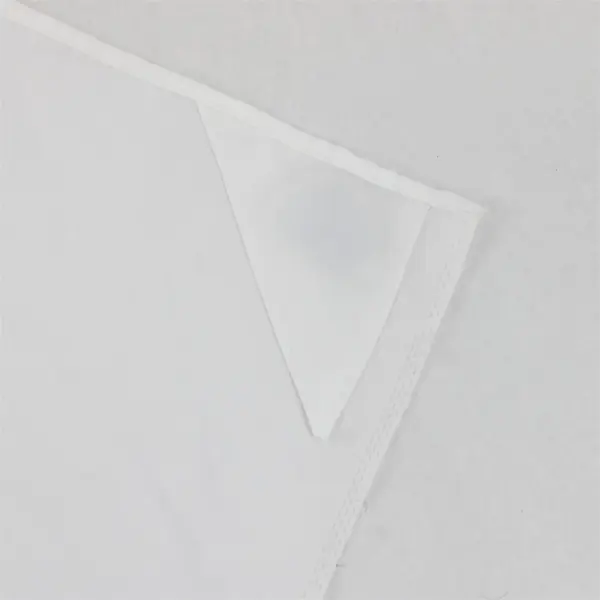 Unbranded Hookless ZJ Solid White Color Shower Curtain 100% Polyester 70" x 80"