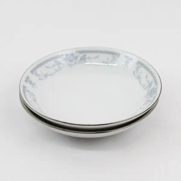 Two Sheffield Blue Whisper Porcelain Fruit Bowls 5.5"