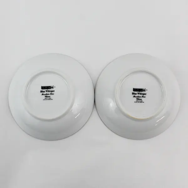 Two Sheffield Blue Whisper Porcelain Fruit Bowls 5.5"