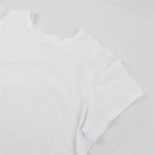 Time And Tru Solid White Color Short Sleeve T-Shirt Cotton/Poly Womens Size XXXL