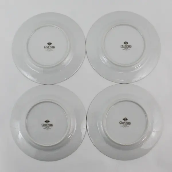 Set of 4 Sango Oxford Pink Melody Bread Plates 6.25"