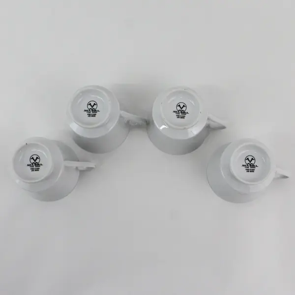 Set of 4 Sea Gull Christmas Tree Fine China Coffee or Tea Cups BY JIAN SHIANG 