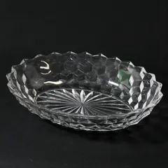 Vintage Fostoria American Oval Vegetable Serving Bowl 9 Inch Clear Glass