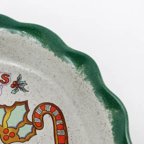 10" Stoneware Christmas Cookies Recipe Baking Dish
