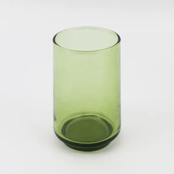 Set of 8 Anchor Hocking Finlandia Avocado Green Vintage Juice Glasses