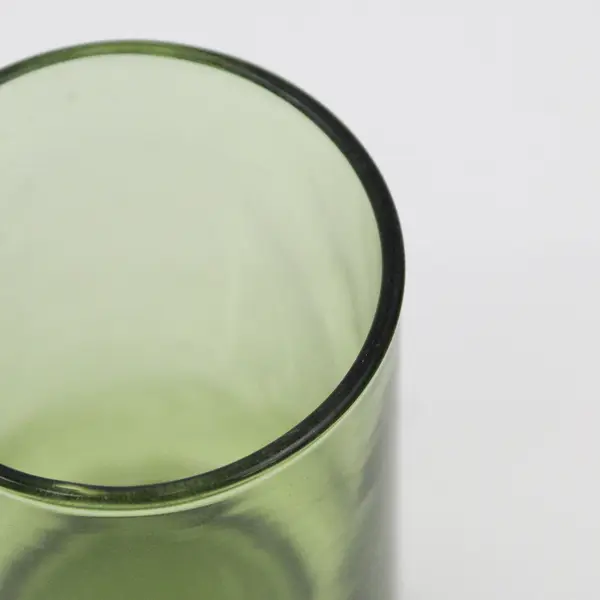 Set of 8 Anchor Hocking Finlandia Avocado Green Vintage Juice Glasses