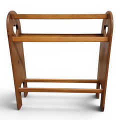 Vintage Solid Wood Quilt Rack Display Holder Heart Country Decor - Local Pickup