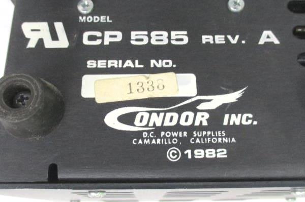 Condor Inc. Model CP 585 Rev. A Power Supply M281-115 10 AMP