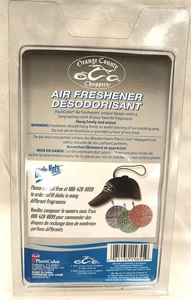 Orange County Choppers Helmet Shape Air Freshener Refillable Hanging Little Hats