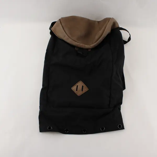 REI Two-Tone Black Brown Cinch Backpack Missing Drawstring