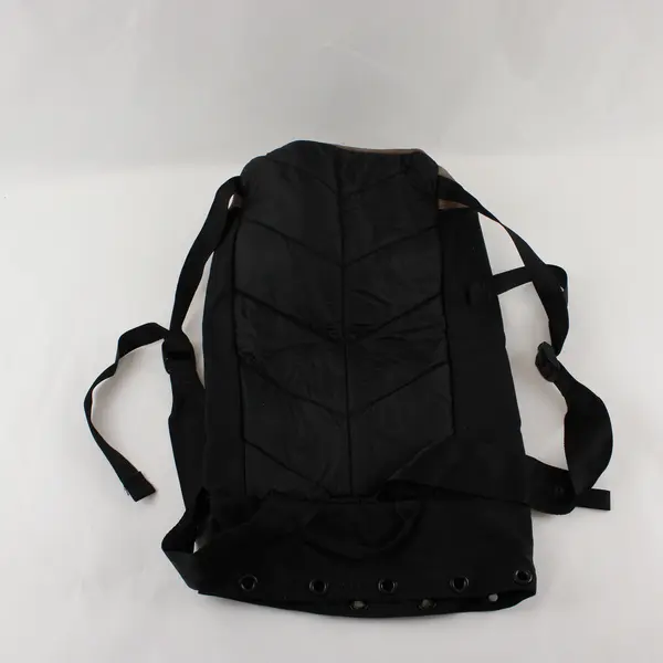 REI Two-Tone Black Brown Cinch Backpack Missing Drawstring