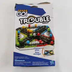 2023 Hasbro Grab & Go Pop-O-Matic Trouble Travel Board Game