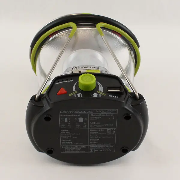 Goal Zero Lighthouse 250 USB Hand Crank Rechargeable Camping Lantern