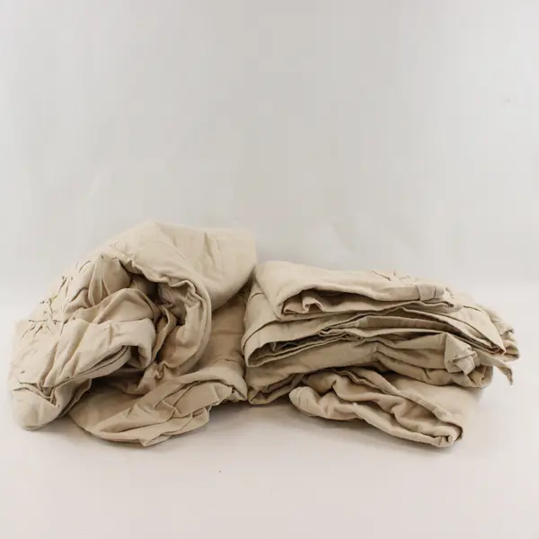 4 Piece Martha Stewart Beige Cotton King Sheet Set
