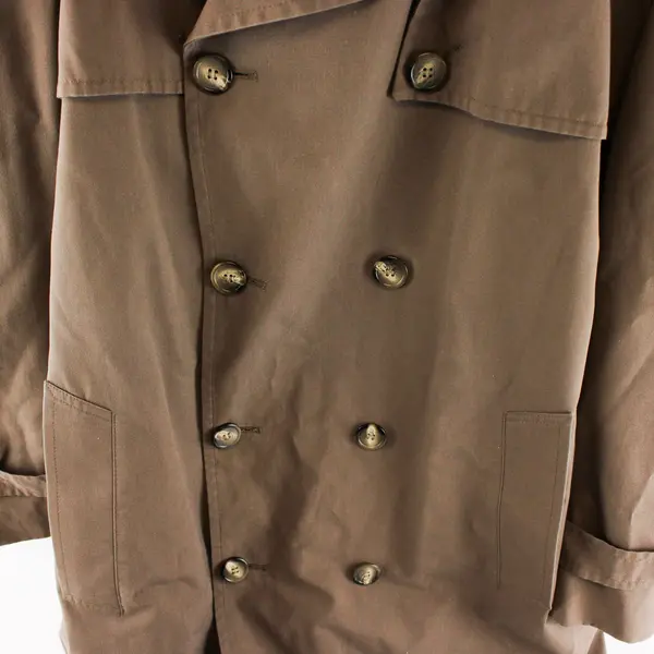 London Fog by Wamsutta Beige Trench Coat Size 42 Long
