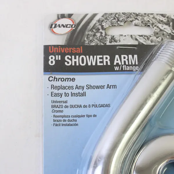 Danco 89179 Universal 8 in Shower Arm with Flange Chrome NEW
