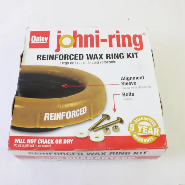 Oatey Johni-Ring 31182 Reinforced Wax Ring Kit Toilet Seal New