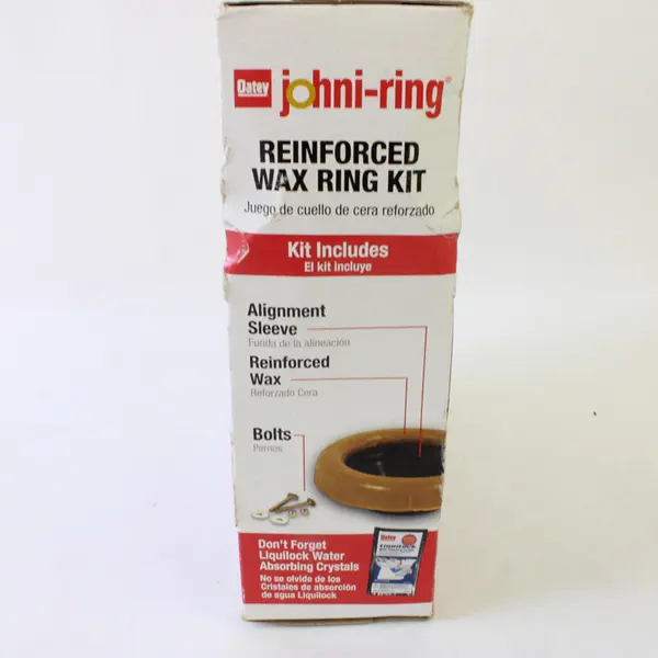 Oatey Johni-Ring 31182 Reinforced Wax Ring Kit Toilet Seal New