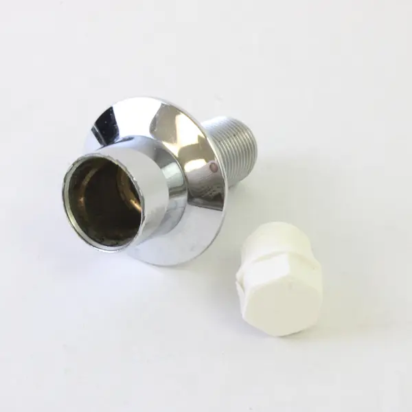 Lot of Chrome Plumbing Trim Plates Black Plastic Rings White Fitting