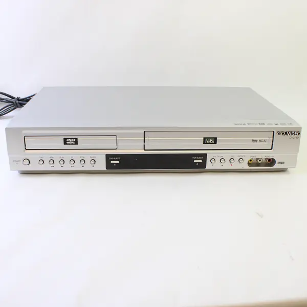 Go Video DV2140 DVD VCR Combo Player w/ Remote & Manual Power On Tested