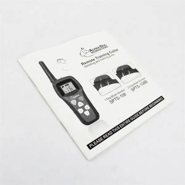 Sirius Pro Alpha Dog SPTS-108 SPTS-108B Operating Training Guide Manual