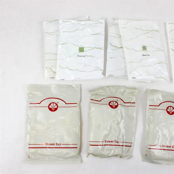 Lot of 10 Hotel Shower Caps Travel Guest Bathroom New