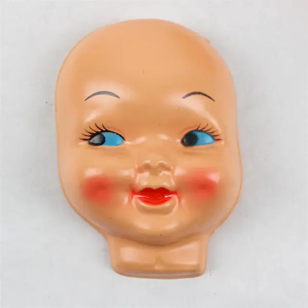 Lot of 11 Vintage Plastic Celluloid Doll Face Masks Repair Parts