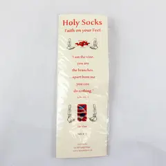 Holy Socks Faith on Your Feet Women's Socks Size 4-7 NWT