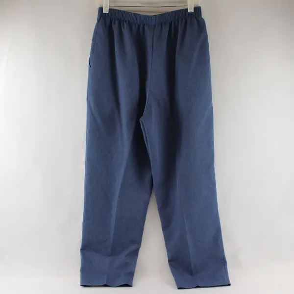 Briggs New York Blue Elastic Waist Pull-On Pants Women's Size 12