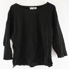 Chico's Black 3/4-Sleeve Cotton Top Women's Size 3