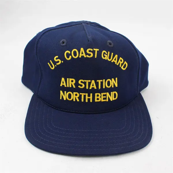 Lot of 2 Adjustable Baseball Caps US Coast Guard Martin-Brower