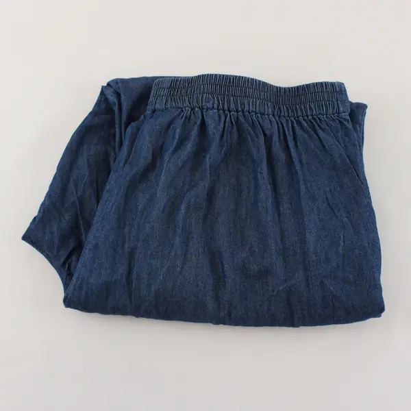 Alfred Dunner Blue Elastic Waist Straight-Leg Pull-On Pants Women's Size 12