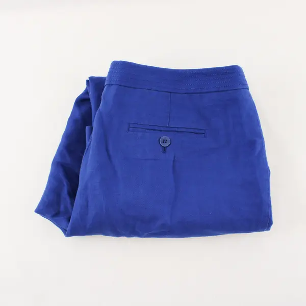 Talbots Signature Royal Blue Linen Pants Women's Size 12P