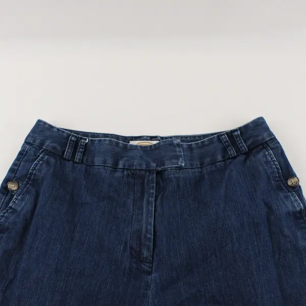 Talbots Petites Stretch Medium Wash Tapered-Leg Pants Size 12