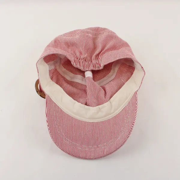 Collection XIIX Women's Red and White Pinstripe Brimmed Cap One Size