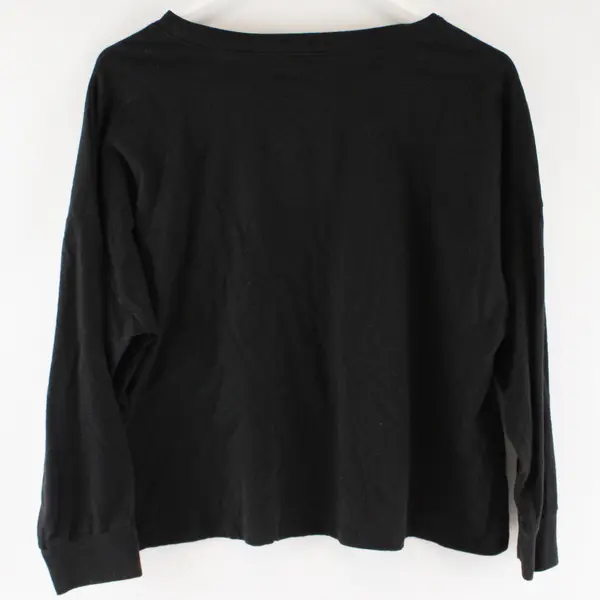 Disney Black Long-Sleeved Mickey Mouse T-Shirt Women's Size Large