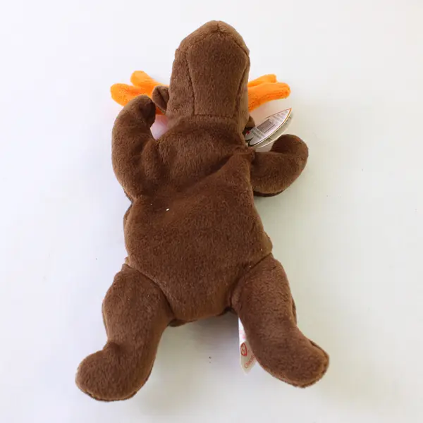 TY Beanie Baby Chocolate 1993 Brown Moose With Tag Plush Toy 8"