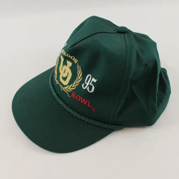Vintage  Oregon Ducks 1995 Rose Bowl Embroidered Snapback Hat Green